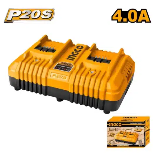 Ingco 20V Battery Charger Dual Fast 4A (P20S) 1 Ingco 20V Battery Charger Dual Fast 4A (P20S) - main product image