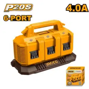 Ingco 20V Battery Charger 6 Port Fast (P20S) - main product image