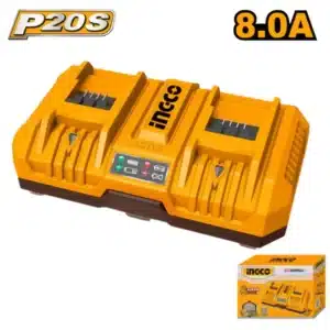 Ingco 20V Battery Charger Dual Fast 8A (P20S) - main product image