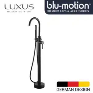 Luxus Black Bath Mixer Free Standing Round- FS01BK - main product image