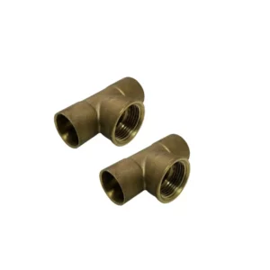 Copper Female Tee 15mm 2 Pack - main product image