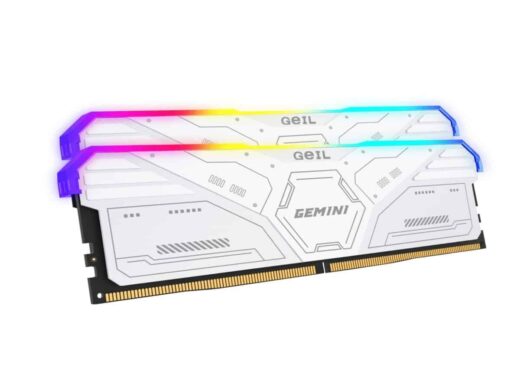 Geil Gemini Rgb 32Gb 6000Mhz Ddr5 Memory Kit – White 1 GeiL Gemini RGB 32GB 6000MHz DDR5 Memory Kit - White auto part product photo