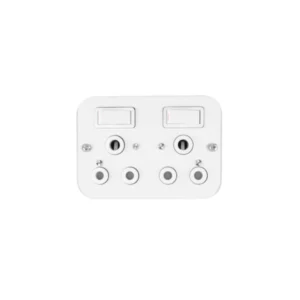 Crabtree Industrial Double Socket with Surface Box - main product image
