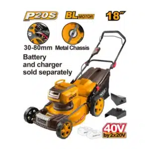 Ingco 40V (20V+20V) Lawn Mower 460mm 60L - main product image
