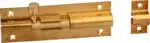 Ruwag Barrel Bolt Brass Plated Straight 150mm (1) auto part product photo