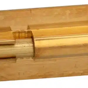 Ruwag Barrel Bolt Brass Plated Straight 50mm (1) - main product image