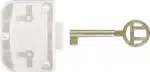 Ruwag Cupboard Lock Plastic White (1) - main product image