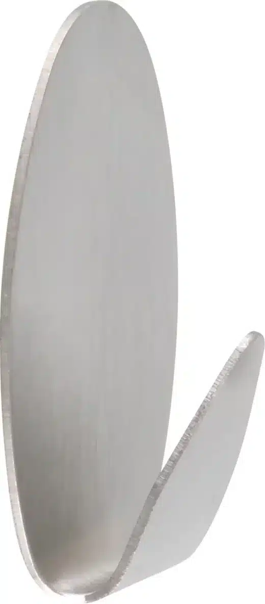 Ruwag Stick-On Stainless Steel Oval Hook Small (3) 1 Ruwag Stick-on Stainless Steel Oval Hook Small (3) - main product image