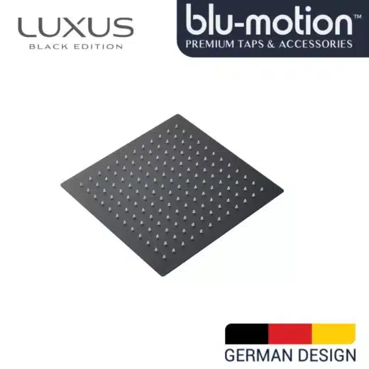 Luxus Black Shower Head Square 300Mm - Shd30Bk 1 Luxus Black Shower Head Square 300mm - SHD30BK - main product image