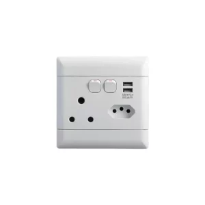 NEU White Single Socket + Euro + 2 USB - main product image
