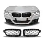 BMW F30 DIAMOND BLACK/CHROME GRILLE - main product image