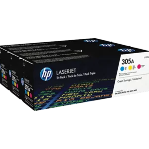 HP 305A 3-pack Cyan/Magenta/Yellow Original LaserJet Toner Cartridges auto part product photo