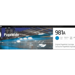 HP # 981A CYAN ORIGINAL PAGEWIDE CARTRIDGE auto part product photo