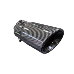single exhaust tip carbon dip black - main product image