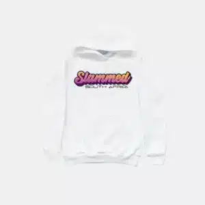 MEDIUM SLAMMED SA HOODIE WHITE - main product image