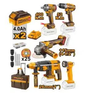 Ingco 20V Industrial Combo Kit 5 Piece Brushless - main product image
