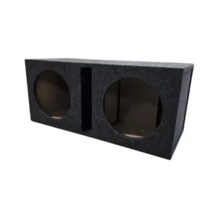 12 INCH DOUBLE SLOT PORT GREY SUPA WOOD SUB BOX - main product image