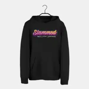 LARGE SLAMMED SA HOODIE BLACK - main product image