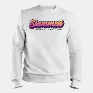 MEDIUM SLAMMED SA SWEATER WHITE - main product image