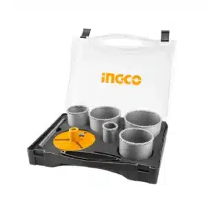 Ingco Hole Saw Set 7 Piece - Carbide Gritted - main product image