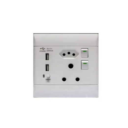 Cbi Wall Socket + Usb + Euro 4X4 1 CBI Wall Socket + USB + Euro BB BB 4X4 auto part product photo