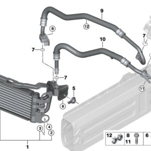 BMW Oil Cooler part number 17217564702