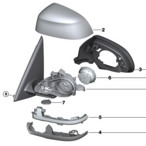 Outside Mirror W/Out Glass Heated Right product image