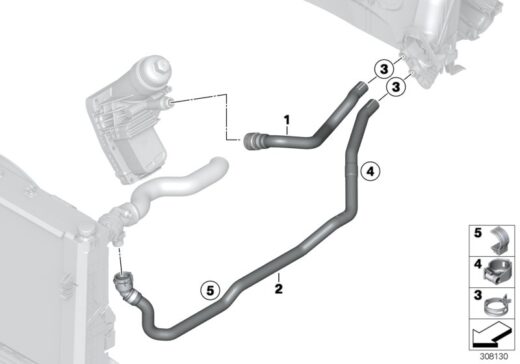 Hose For Radiator And Engine Return 1 Hose For Radiator And Engine Return product image