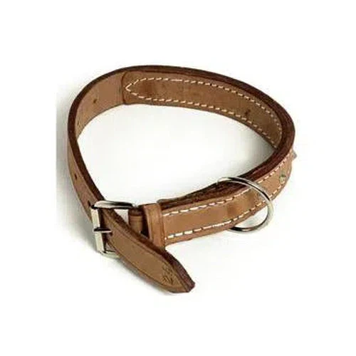 Dog Collar Leather Stitched 1 dog collar leather stitched no 28