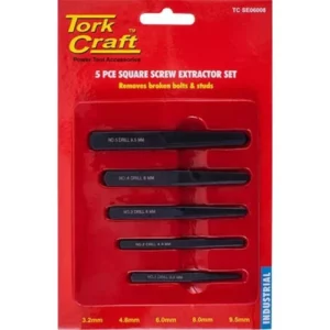 Screw Extractor Square Set 5pcⓓ auto part product photo