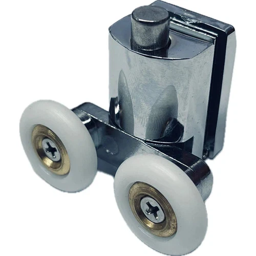 Shower Door Bottom Double Roller Wheel Chrome 1 Shower Door Bottom Double Roller Wheel Chrome auto part product photo