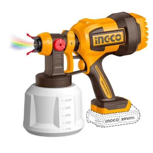 Spray Gun Cordless 𝑃20ˢ Hvlp Ingco 1 Spray Gun Cordless 𝑃20ˢ HVLP iNGCO auto part product photo